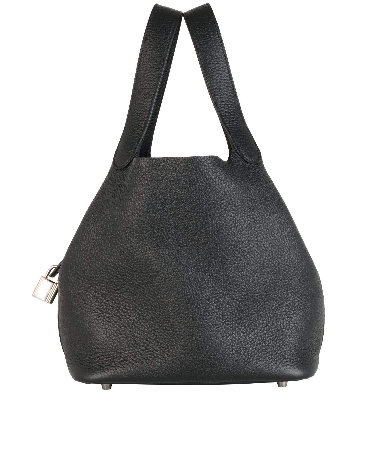 Picotin 22 In Clemence Noir, &pound;3,500, Handbags, Black, Leather, Bottom view